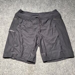 Baleaf Mens Athletic Running Shorts Black XL Zipper Pockets Drawstring Stretch
